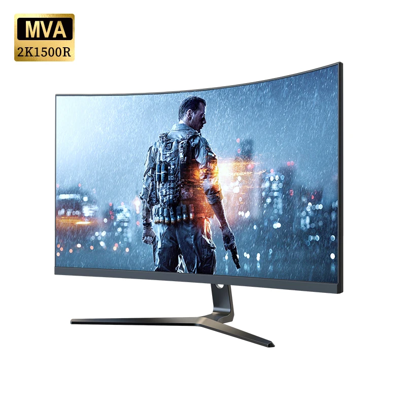 

27 inch 165hz Monitors Gamer 2K QHD Gaming Monitor PC Curved R1500 FHD MVA Screen for Desktop Gaming Display HDMI Compatible