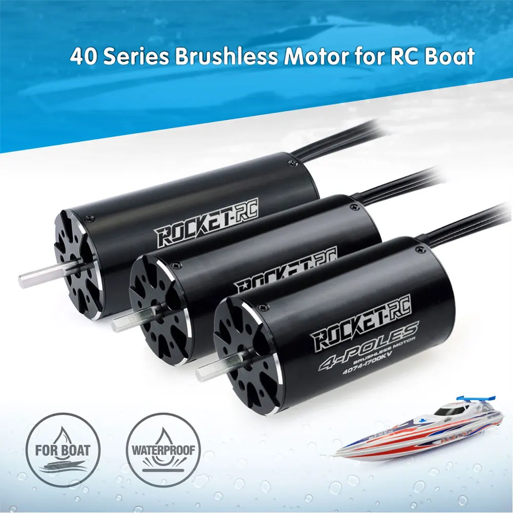 Rocket-RC 2948 2958 2968 3660 3670 4074 4082 4092 Sensorless Brushless Motor Water Cooling Jacket for 600-800mm RC Boat Feilun