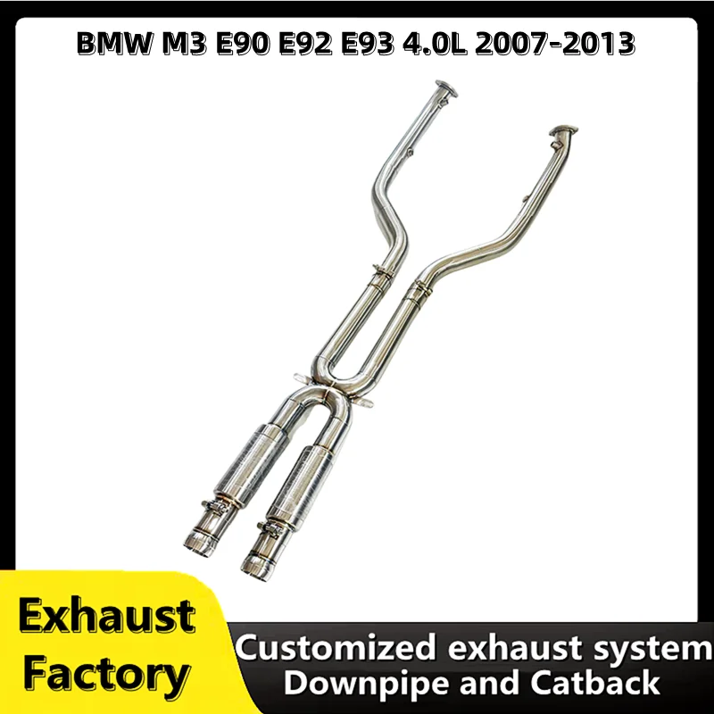 For BMW M3 E90 E92 E93 4.0l 2007-2013 customized stainless steel middle pipe performance exhaust system tuned  Middle Pipe