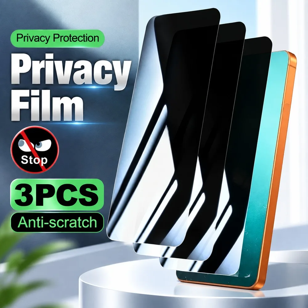 3PCS Privacy Tempered Glass For Samsung Galaxy S25 Edge S25 S25 FE Anti Spy Screen Protector For Samsung Galaxy S24 Ultra S24
