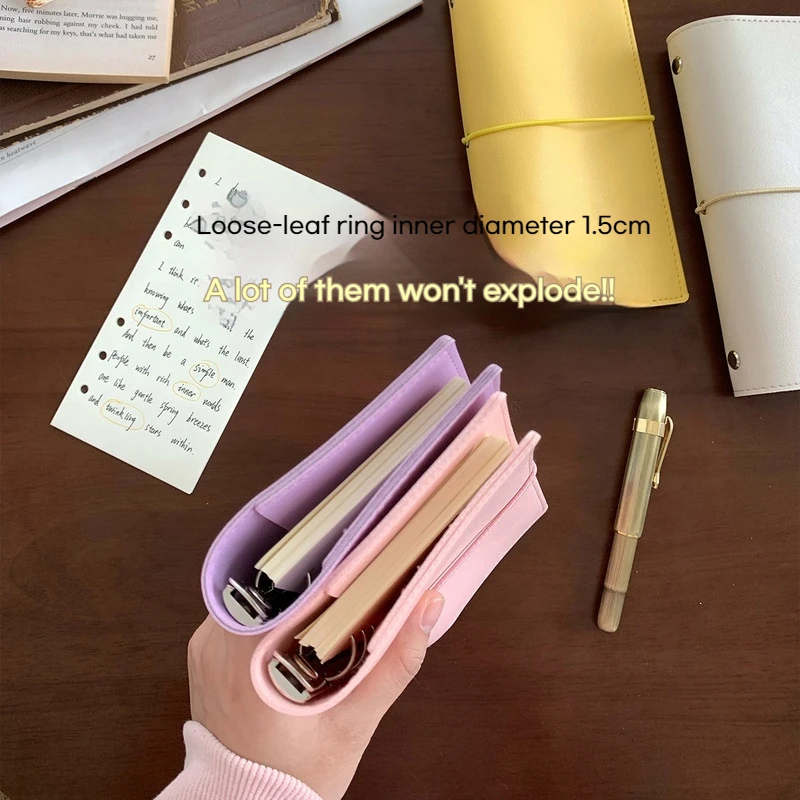 A6 خمر المسافرين الموثق دفتر فارغة كرافت مذكرات بولي Leather الجلود فضفاضة ورقة المفكرة مجلة كراسة الرسم اللوازم المكتبية الهدايا