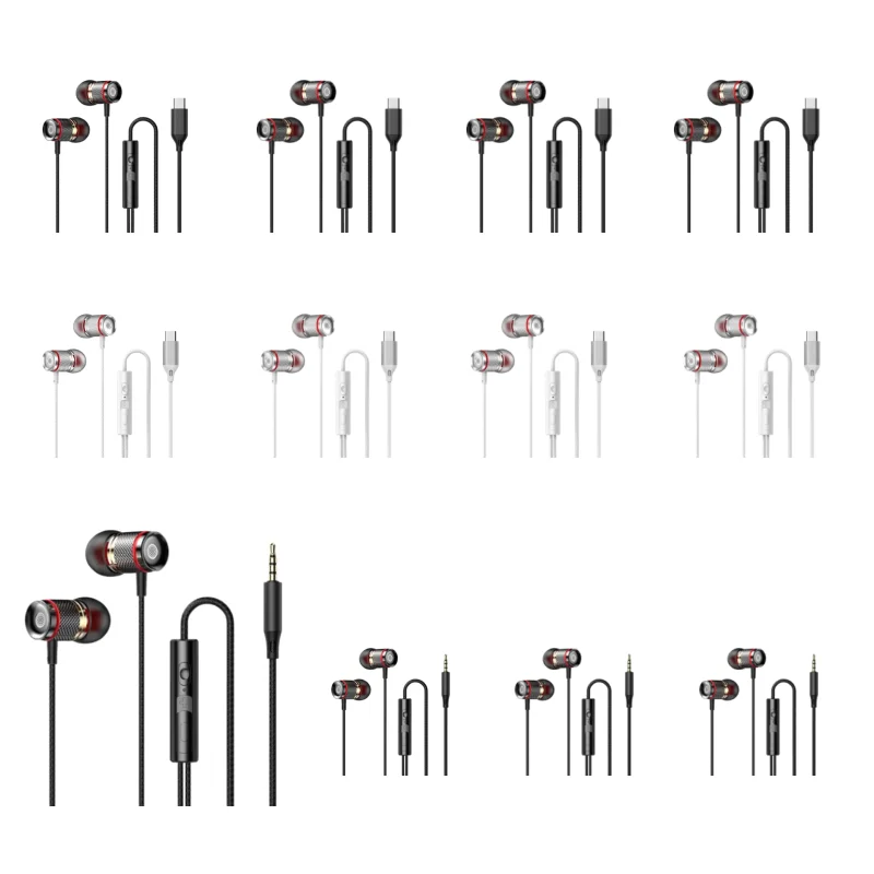 Gaming Wired Earphone Lightweight With Mic Hifi Headphones Music Sport Headset Phone Accessories Volume Adjustable 3.5mm /usb C