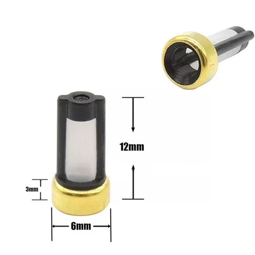 Imagen 2 del producto 500/1000 Uds para inyector Bosch 12*6*3mm inyector de combustible Universal Micro filtro piezas de repuesto accesorios ASNU03C 1100