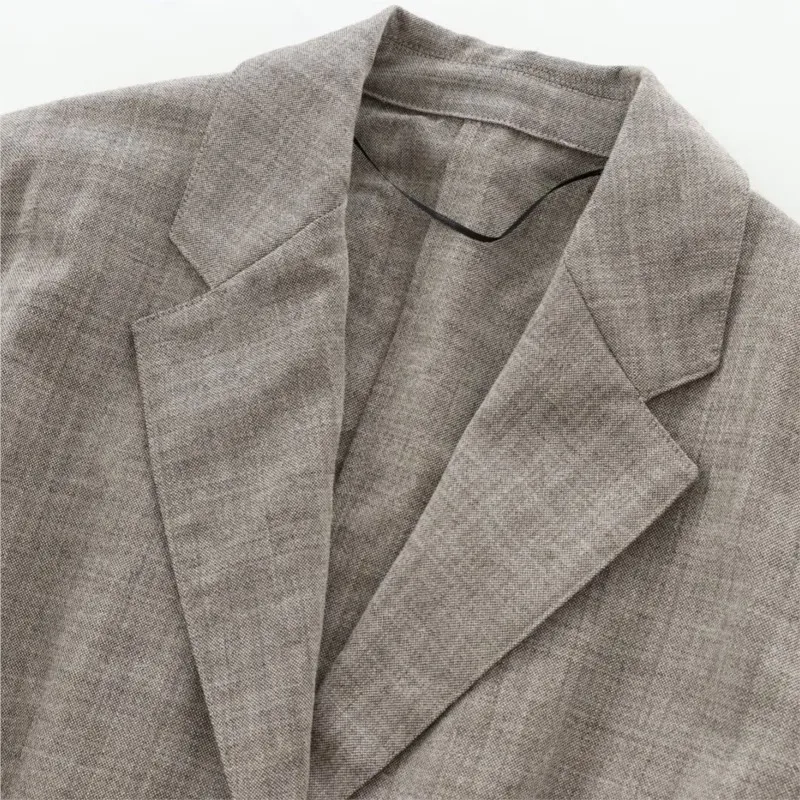 Ladies Casual Fashion Suit Jacket New Style Lapel Long Sleeve Slim Waist Belt Elegant Office Suit Commuter Jacket