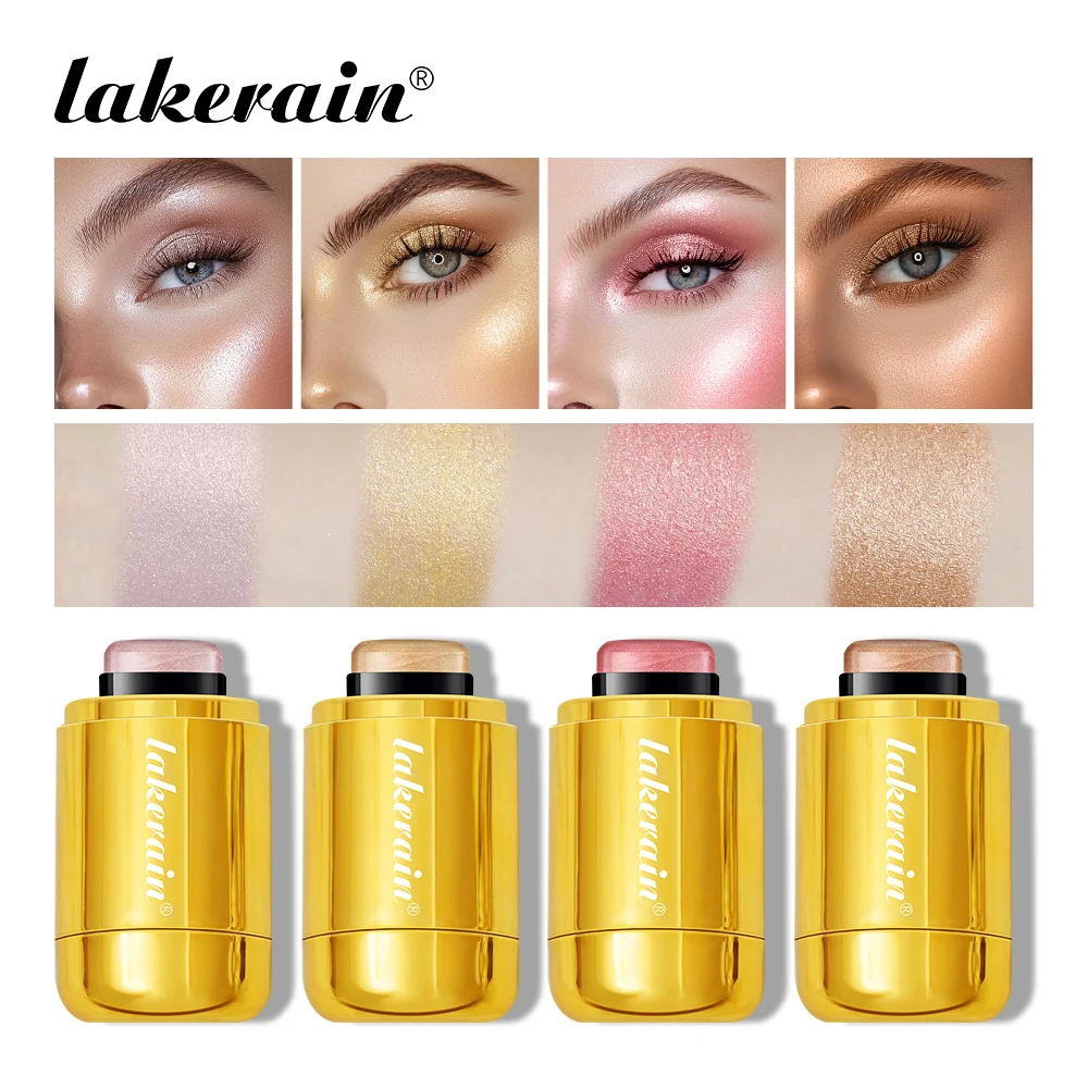 4Colors Highlighter Stick Brightening Skin Tone Contouring Natural Stereo Concealer Blush Multi-Purpose Stick Face Cosmitics