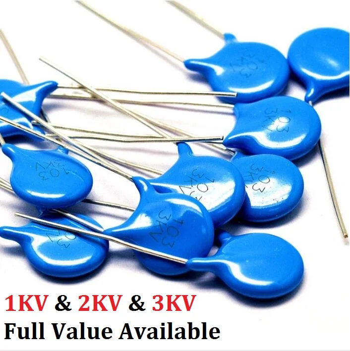 

20PCS 1KV 104 100NF/103 10NF/472 4.7NF Ceramic Capacitor Capacitance 1000V 1KV472/103/104 High Voltage Ceramic Capacitors