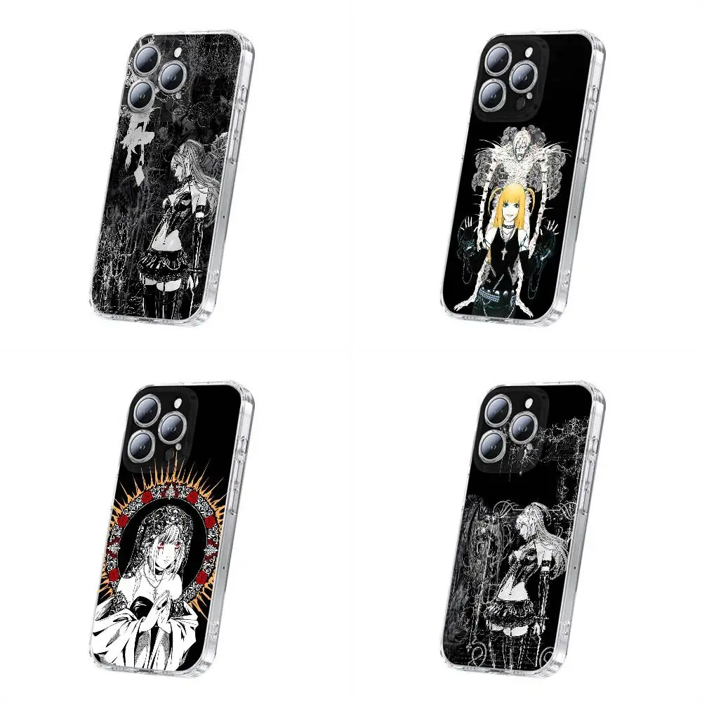 

Misa D-Death Cross N-Note Phone Case For iPhone 17,16,15,14,13,12,11 Plus,Pro,Max,Plus,E,SE4,Mini Transparent Cover