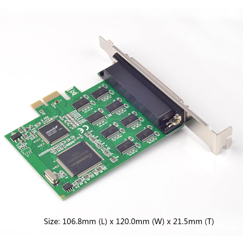 Sunweit ST314 PCIe RS232 Placa Serial 8 Portas PCI Express RS232 Placa Adaptador Serial SB16C1058PCI