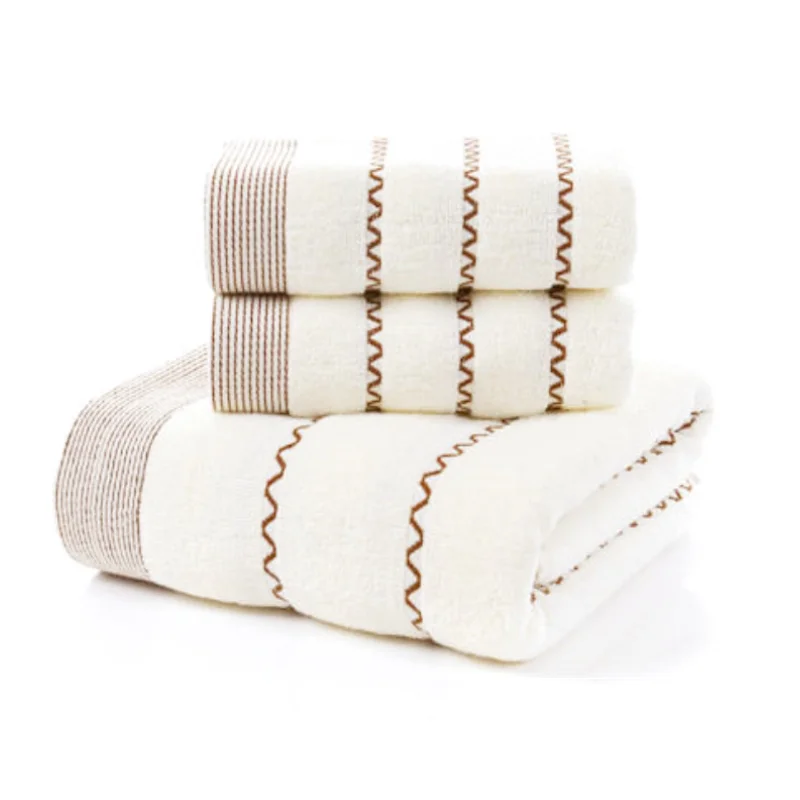 

Набор из 3 банных полотенец для ванной комнаты 1 большое банное полотенце, 2 полотенца для рук, 100% хлопок, мягкое и плюшевое высокопоглощающее полотенце для отеля