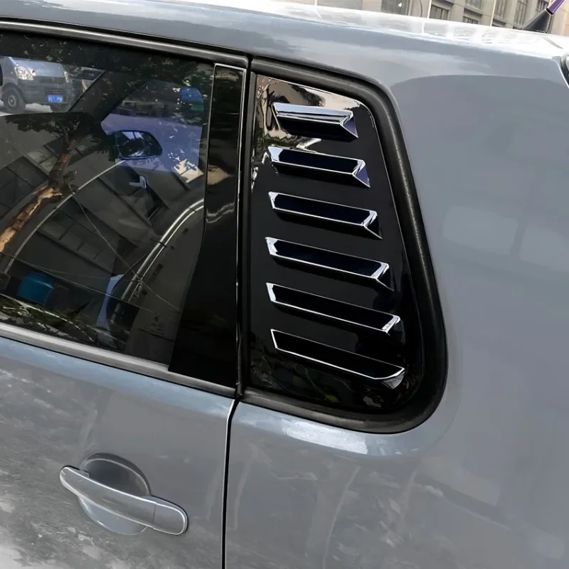 

For VW Polo Mk4 9N Facelift TDI FSI FUN 2001-2009 Rear Side Window Louver Shutter Trim Rear Triangle Window Shade Spoiler