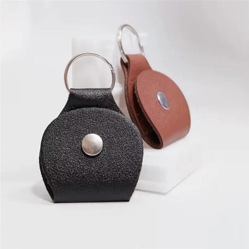 PU Leather Guitar Pick Holder Keychain Guitar Pick Holder Case Bag Guitar Player Gifts