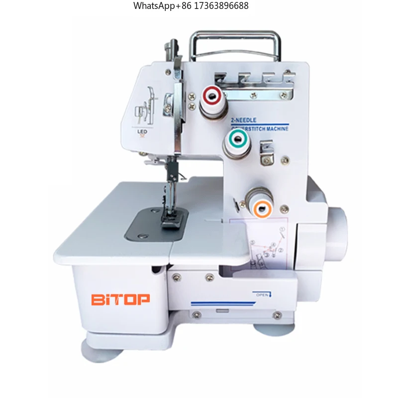 High Speed  Interlock Sewing Machine Home Use Multi-function Mini Coverstitch Sewing Machine