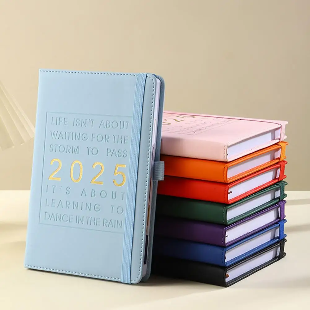 markii Highlighted Holidays Planner 2025 2025 Inspirujący notatnik z terminarzem cytatów z sztucznej skóry w twardej oprawie Miesięczne bloki z przeglądaniem