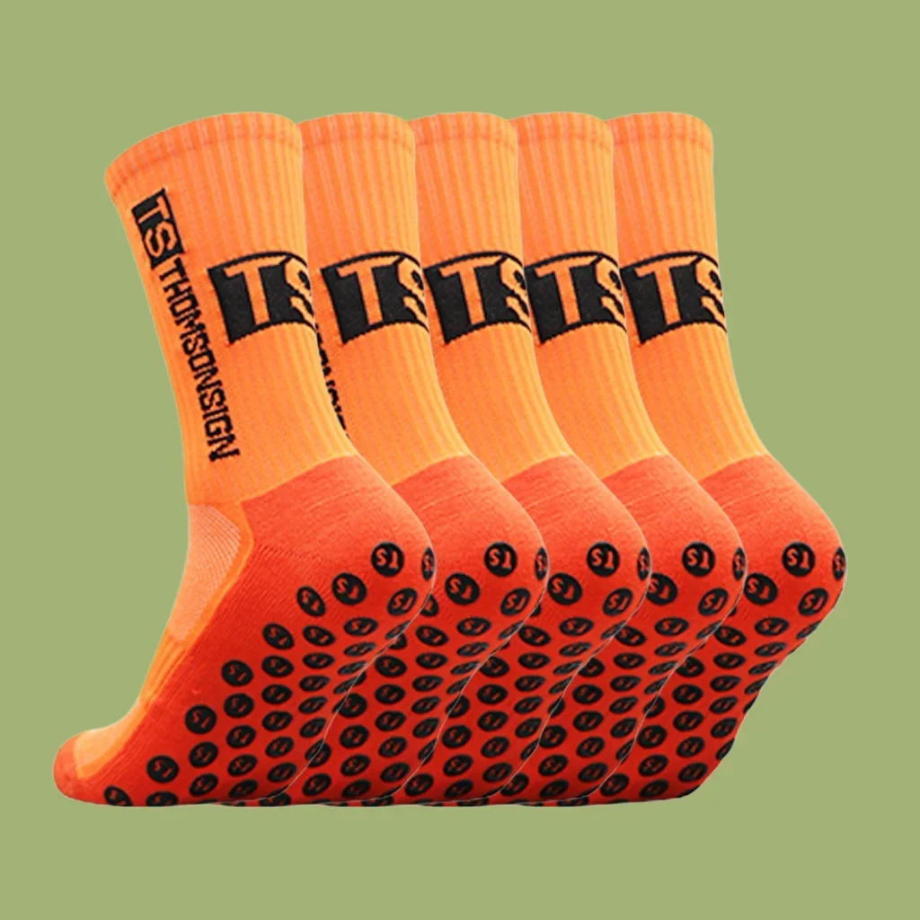 

5Pairs Men Women Non Slip Grip Socks Tailored for Soccer Cycling Hiking Shockproof and Elastic