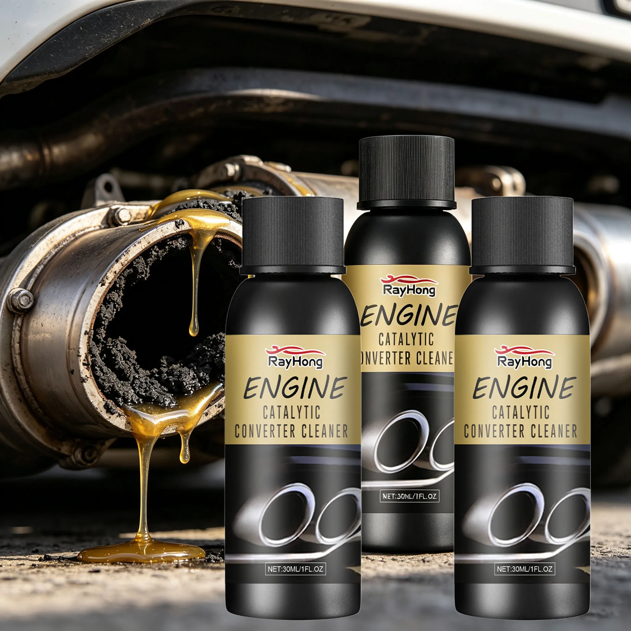 Engine Catalytic Converter Cleaner Remove Carbon Deposit Reduce Fuel Consumption Exhaust Pollution Delay Aging Engine Care Agent