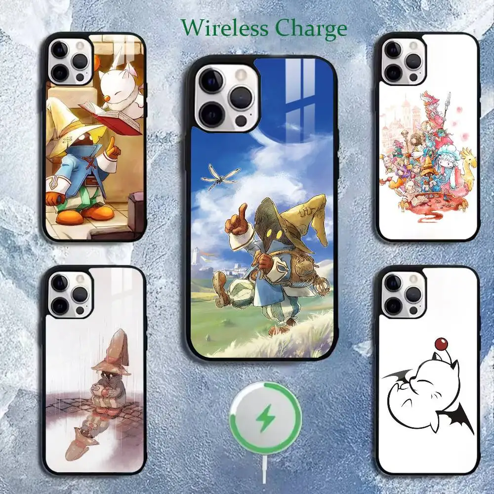 

Vivi Moogle Final Fantasy Phone Case For iPhone 11,12,13,14,15,16,17Plus,Pro,Max for Wireless Charging