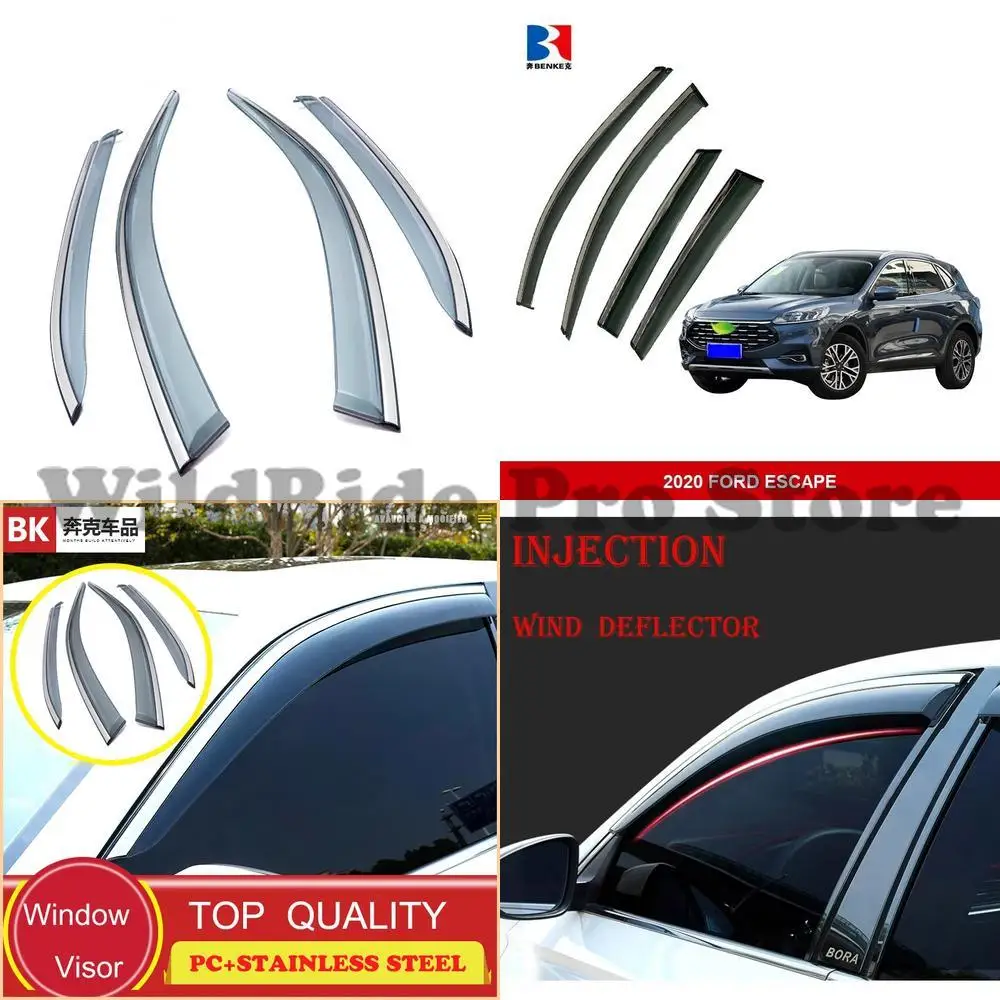 

1 set Ford Escape 2020 car exterior accessories car injection window sun visor rain sunshade sun protection wind deflector