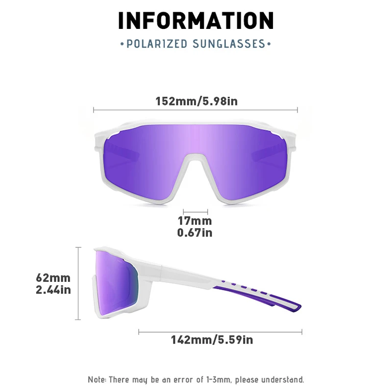 FLYING WAVES Cycling Sunglasses Men Women Polarized Outdoor Sports Baseball Pickleball MTB Running Fishing Goggles Anti-UV image 6