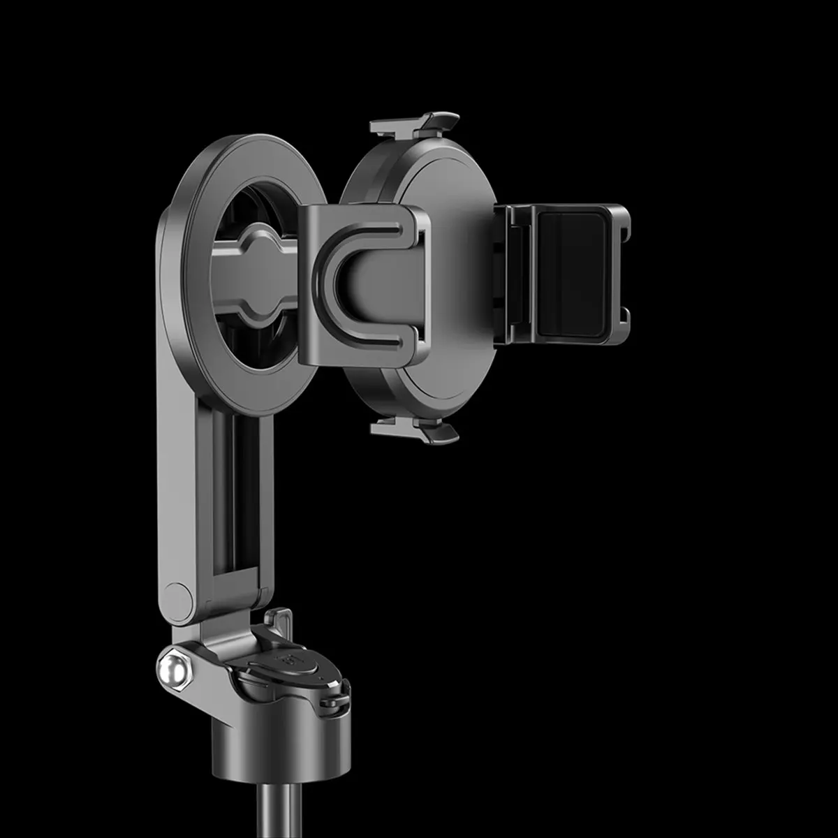 Bâton de selfie pour téléphone portable, mini trépied portable Bluetooth multifonctionnel télescopique avec conception magnétique améliorée