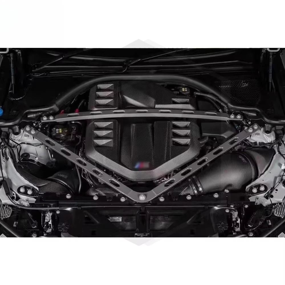 ماتي/لمعان S58 ألياف الكربون الجافة OEM نمط غطاء المحرك ل G80 G81 M3 G82 G83 M4 G87 M2 غطاء صمام المحرك هود #6