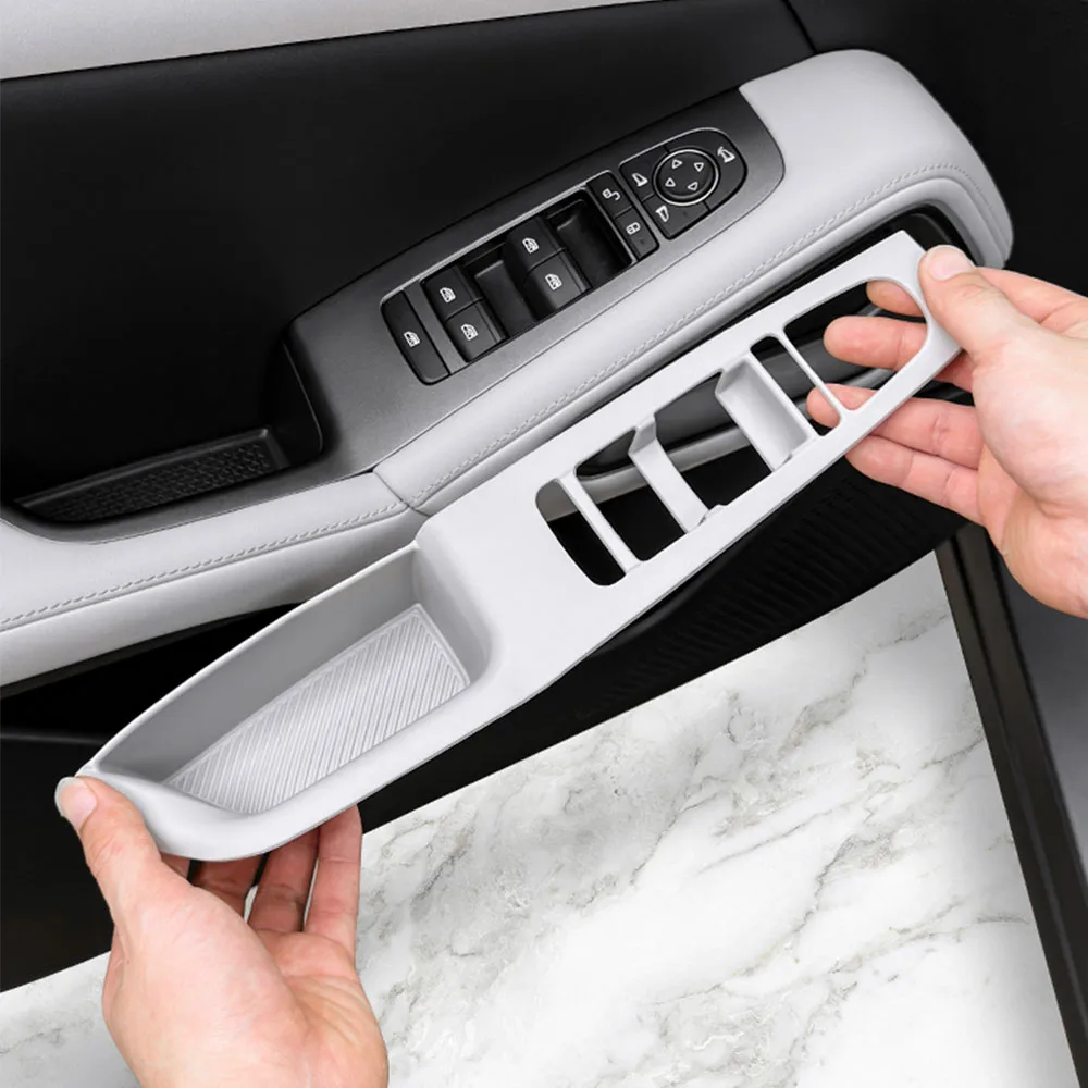 ل BYD Atto 2 Yuan UP 2024 2025 زر الباب رفع لوحة بطانة حماية من السيليكون الداخلية تعديل لوازم لوحة ملصق واقي