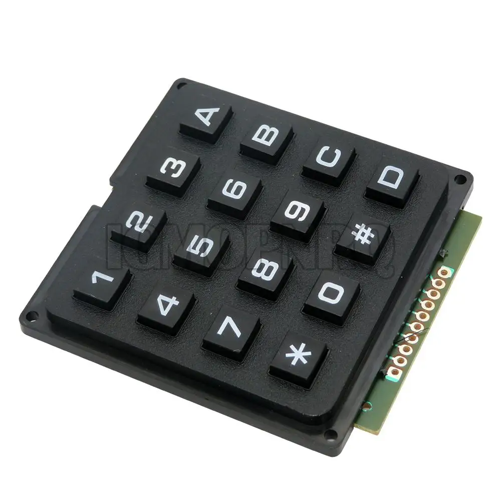 4*4 16 Key Matrix Switch Keyboard Keypad Array Module ABS Plastic Keys 4x4 Button Membrane Switch DIY Kit for Arduino