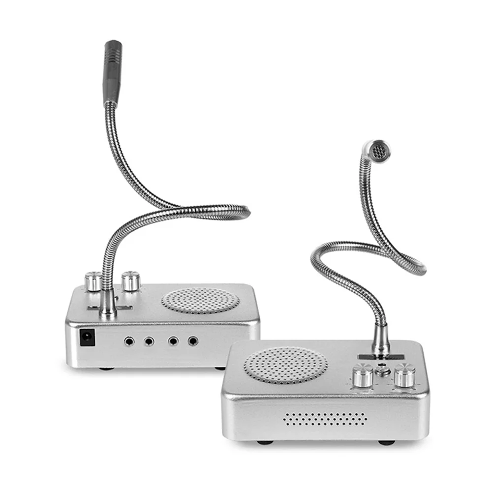 

2025 hot sale Talk-back System Intercom System with Window Speaker Intercom Microphone Speaker Bank