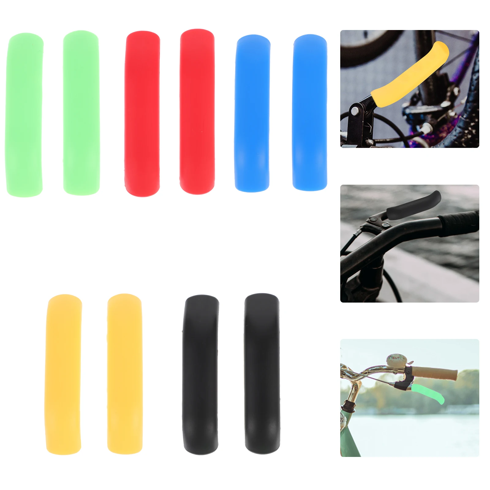 

5 Pairs Covers Colorful Silicone Bike Parts Brake H Silicone Cap Bike H Protectors for Bicycle Parts Cycling Accessories