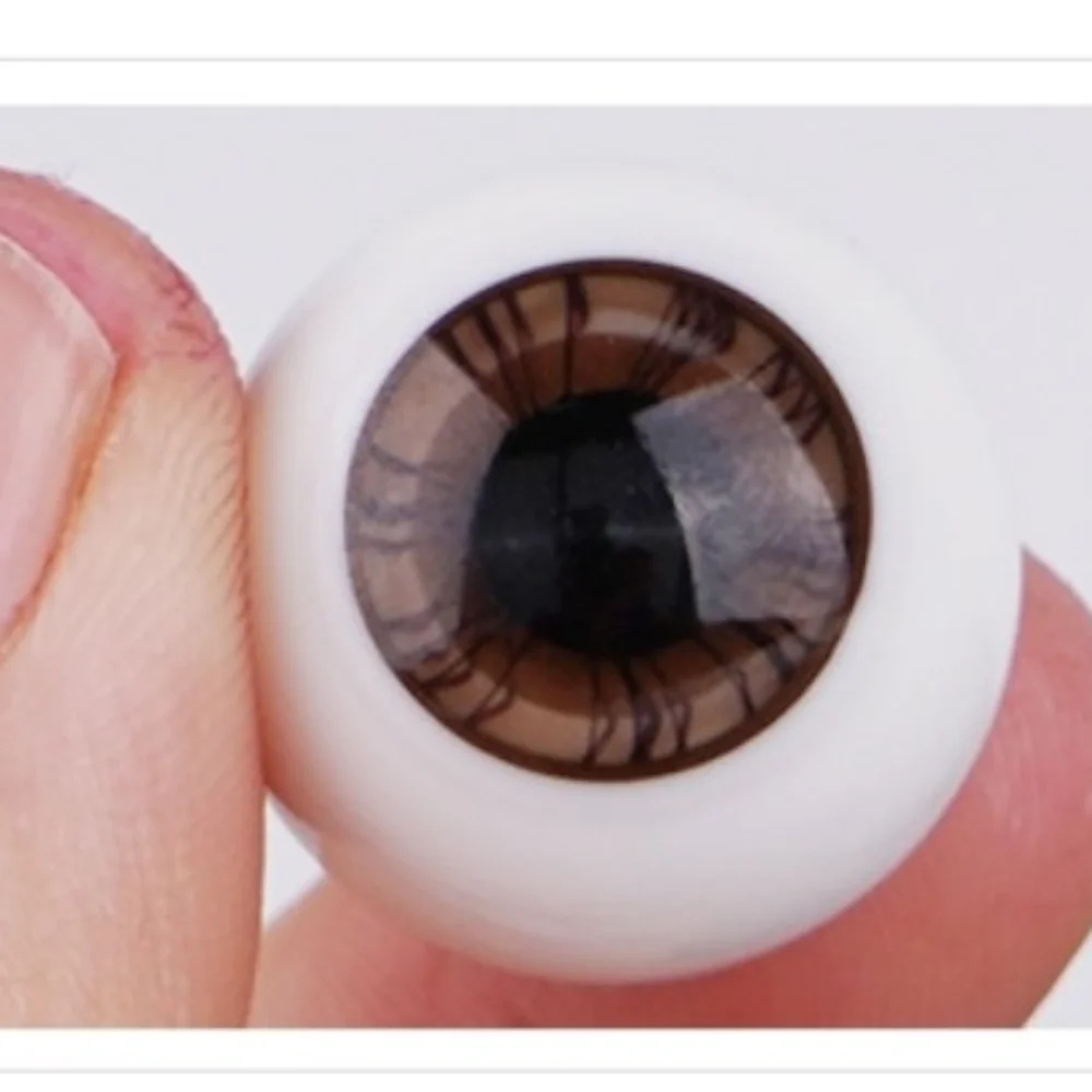 High Quality 18/20mm Glass Eyes Eyeball Brown Black Cute DIY Making Crafts Safety Animal Accessories For 1/6 BJD Dolls