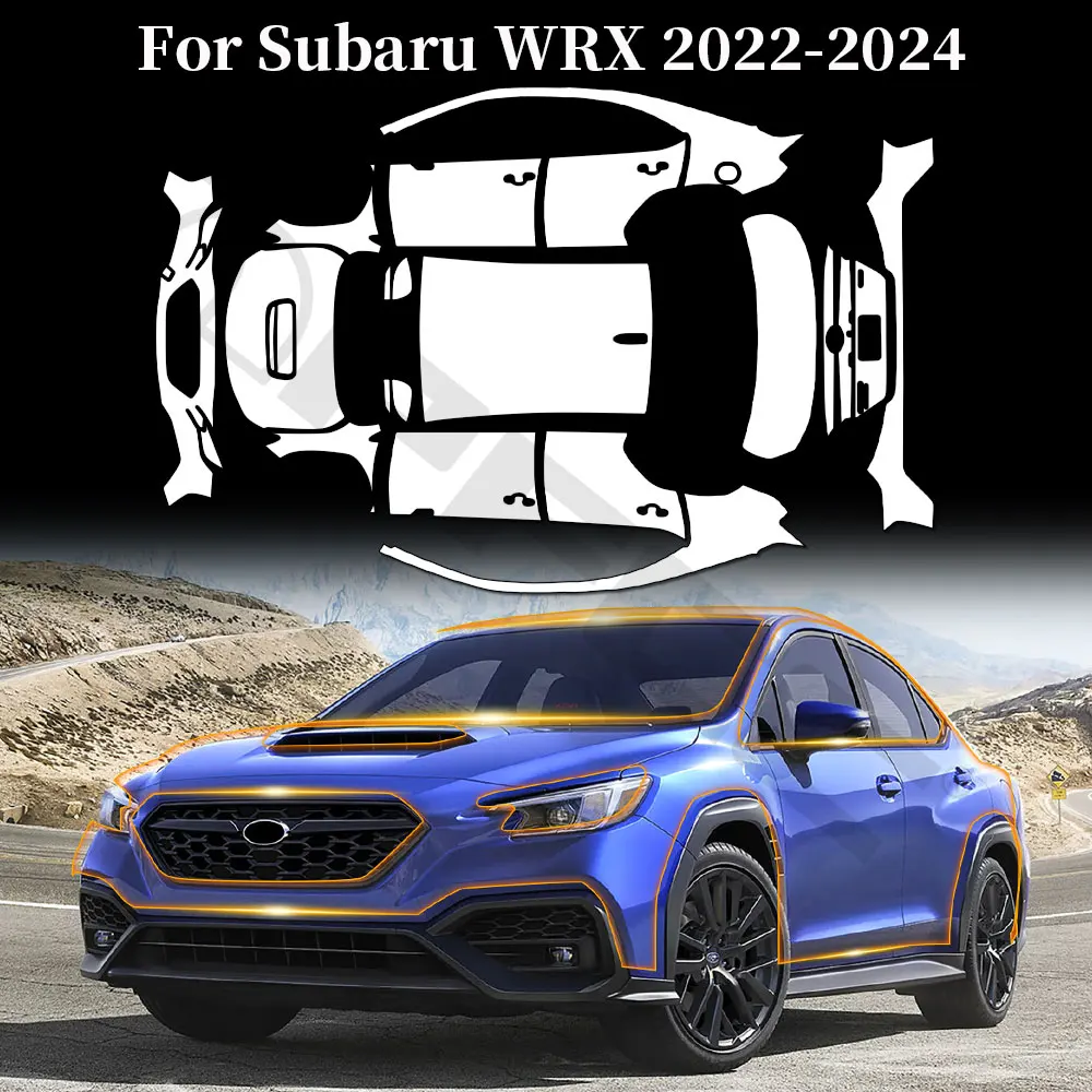 

For Subaru WRX 2022 2023 2024 TPU Anti-Scratch Paint Protection Film Car Body Clear Bra Pre-cut PPF Anti-Scratch Resistant Cover