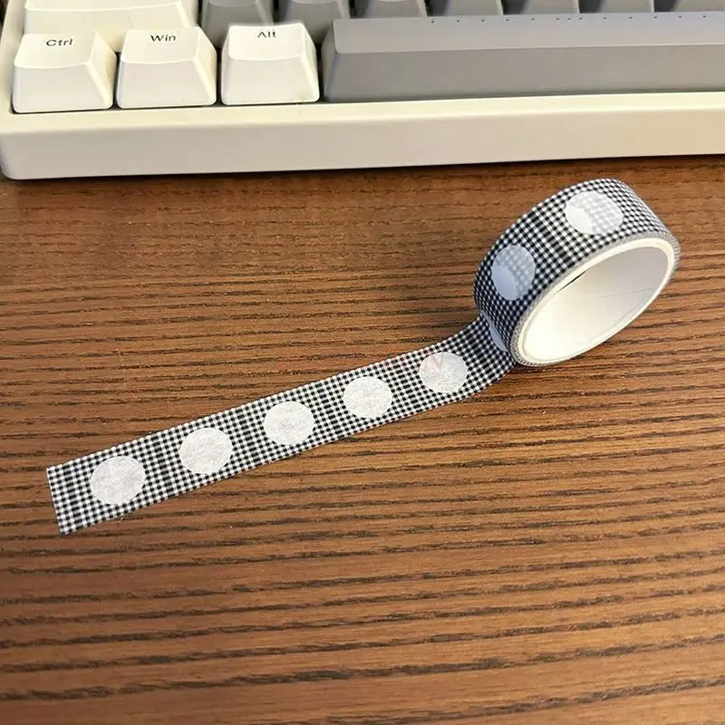 

1pcs Checkered pattern and paper tape hand account basic decoration DIY material hand account stickers