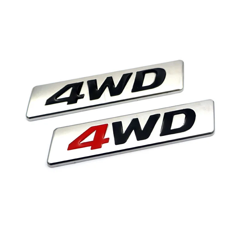 

4WD car logo for hyundai IX25 IX35 new Tucson Santafe personality four-wheel drive rear tail label metal stickers Trunk letter