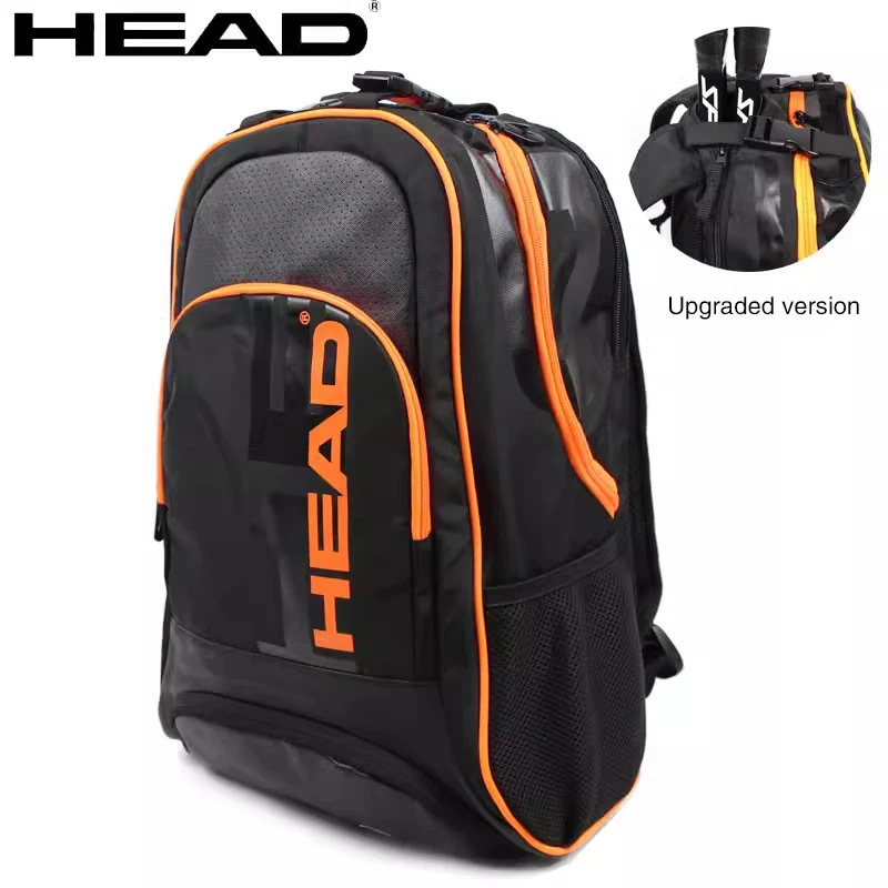 Head Original Tennis Backpack Large Capacity Outdoor Sports Rackets Bag Men Women Padel Tennis Sport Bag with Shoe Compartment