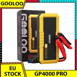 GOOLOO GP4000 PRO Jump Starter, 26800mAh Power Bank, 4000A Peak, 15V 10A DC Output, 1W White LED, 10L Diesel