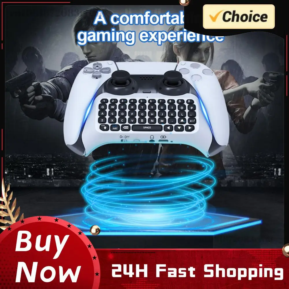 

Мини-геймпад с клавиатурой, беспроводной Bluetooth-совместимый контроллер с зарядкой TYPE-C, клавиатура для чата с аудиовыходом для Sony