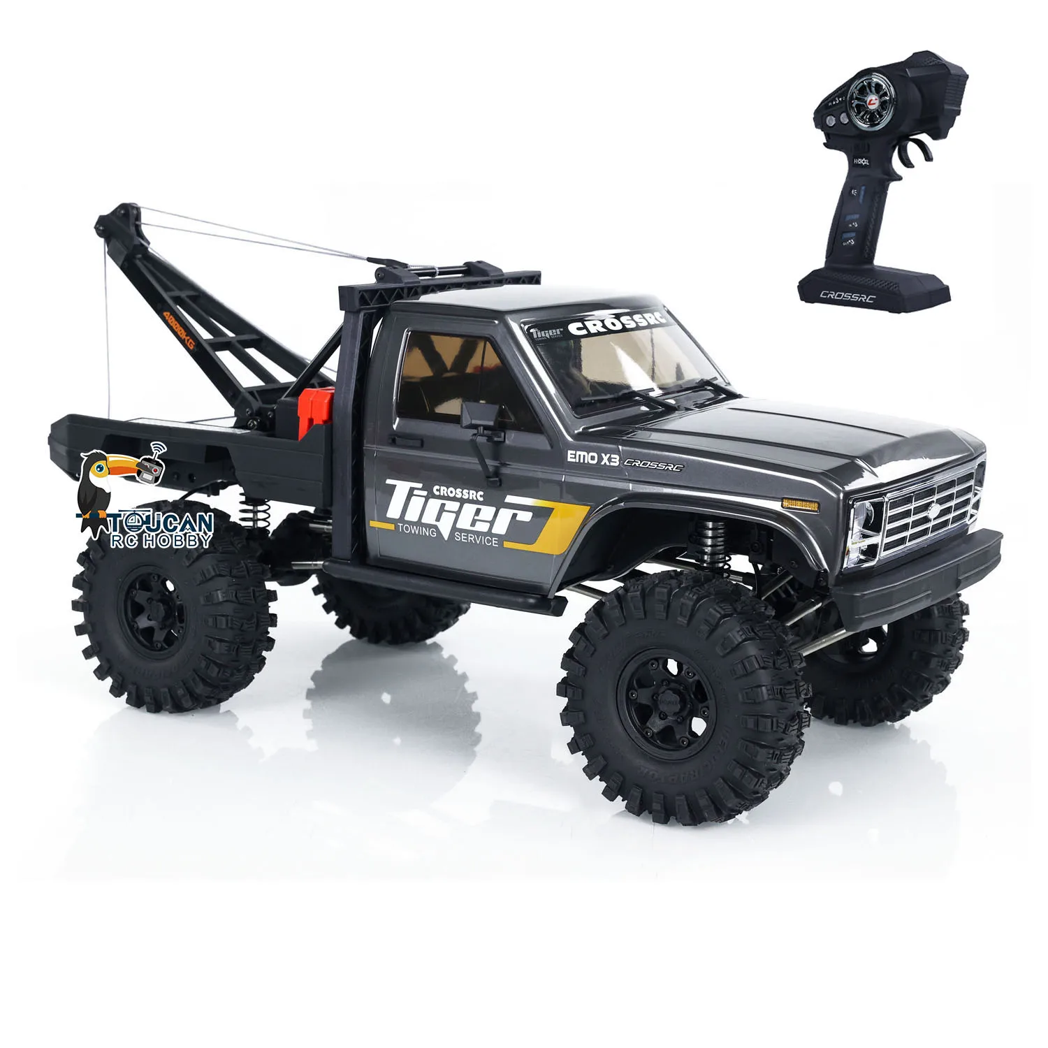 

США Stock 1/8 CORSSRC EMO X3 4WD 4x4 RC спасательный буксировочный автомобиль, 2 скорости передачи, контролируемые готовые гусеничные автомобили TH23204