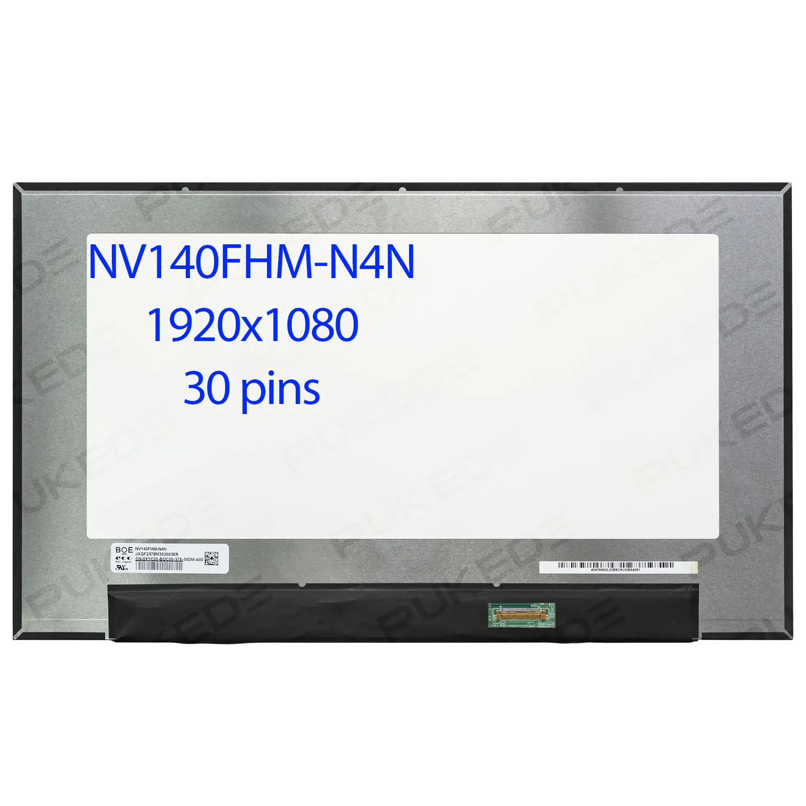 

14.0" IPS Laptop LCD Screen NV140FHM-N4N NV140FHM-N4T LP140WFA-SPM1 for Dell Latitude 5400 5410 5420 3420 FHD 1920x1080 30pin