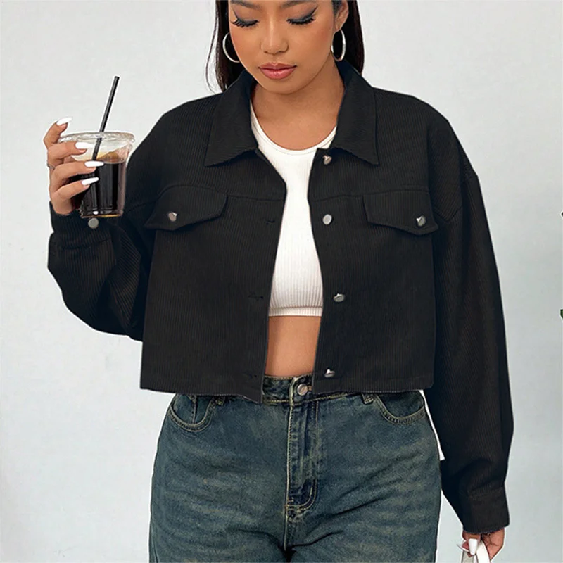 Cappotto da donna ort Color Blo Autunno Inverno Casual Sle Taglio dritto Fibra di poliestere Jaet Colletto capispalla da donna Bu...