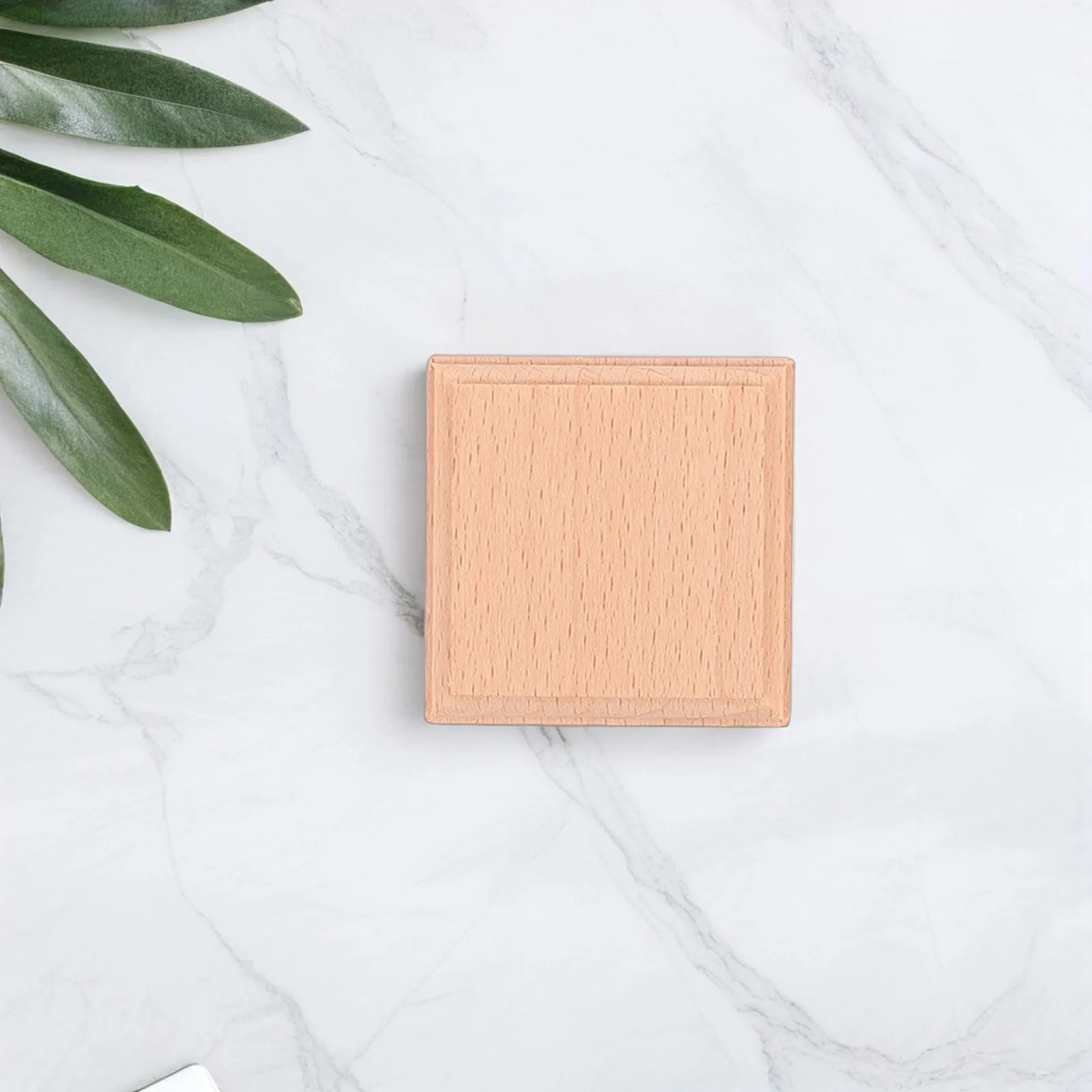 10個入り正方形木製ブロック 天然ブナ材ディスプレイ台座 工芸品彫刻や絵画用 未完成の木製ベース モデル用