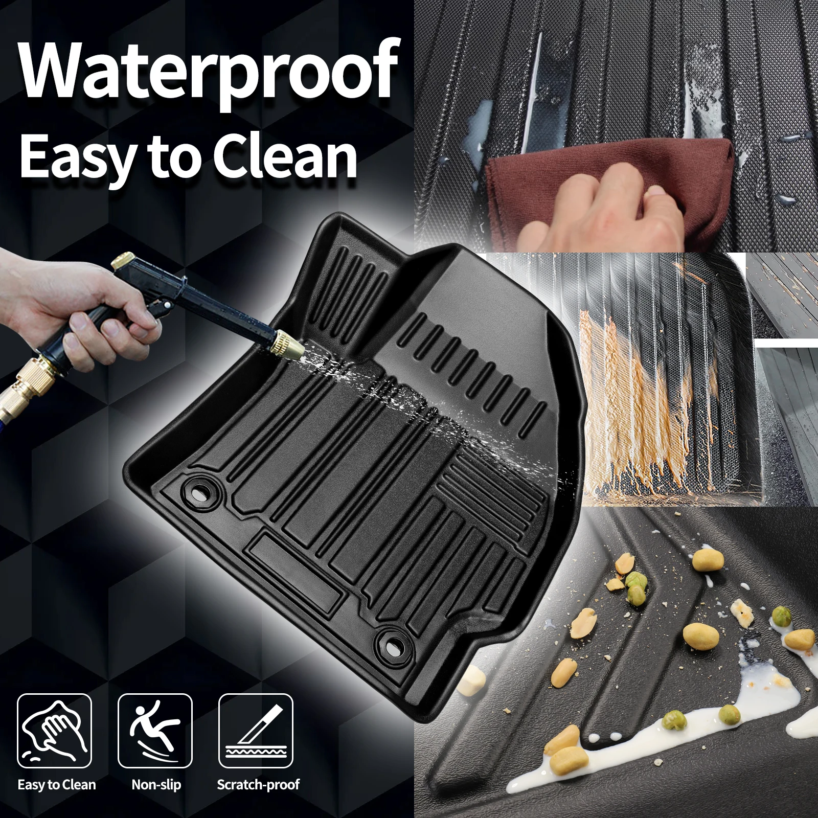 

for Lada X-Cross 5 / Bestune T77 2023 2024 2025 2026 Eco-Friendly Non-Slip TPE Car Mats Accessories