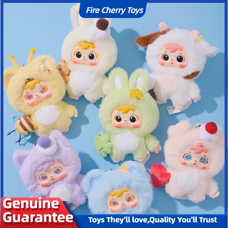 New Samuel Hug Hug Ice Cream Cute Pet Plush Blind Box Kawaii Pet Plush Keychain Doll Lovely Animal Figure Gift For Kids Girls