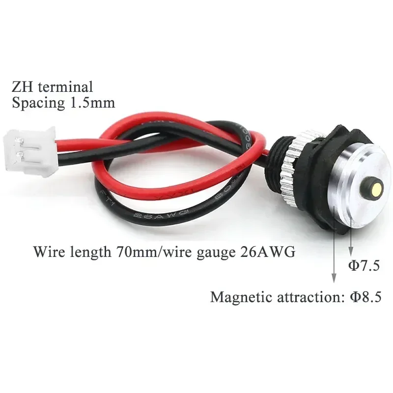2,8 A 12 V Schaltung Magnetische Lade Anschluss Kabel Wasserdicht Männlich Weiblich Anti Kurzen Magnetischen Kopf Datum Draht für Tragbare ersatz