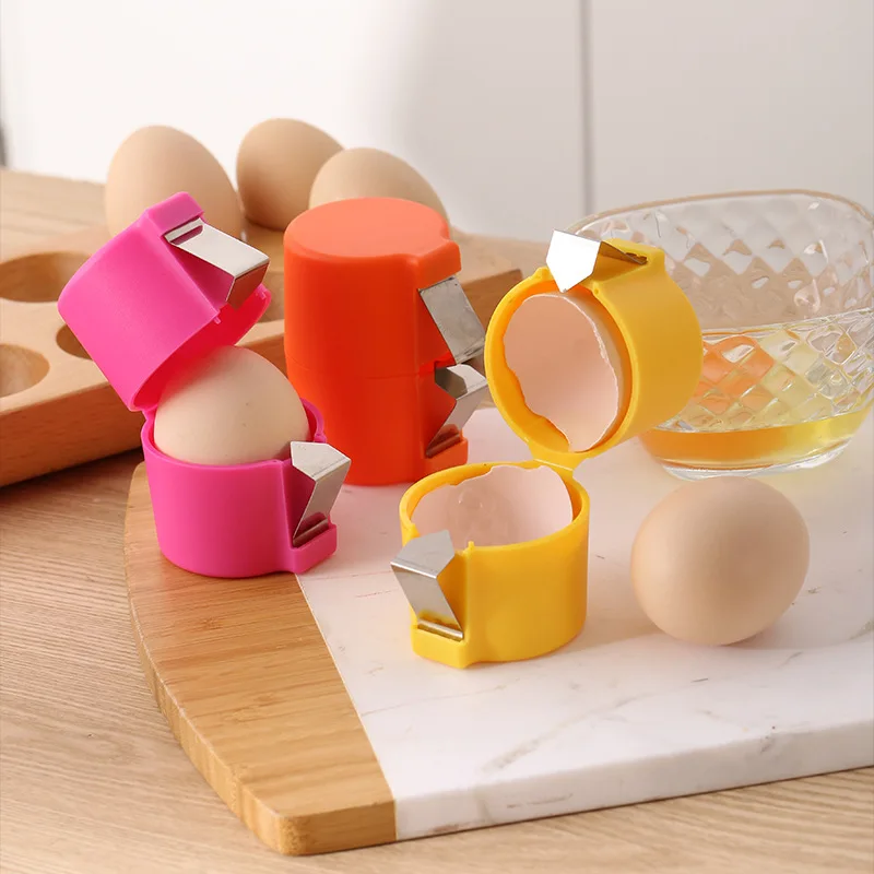 Egg Shell Opener Press Egg Shell Separator Egg Beater Portable Egg Opener Kitchen Handheld Egg Shell Crusher Household