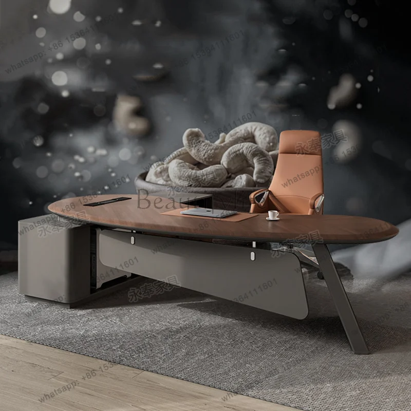 

LJY Executive Luxury Office Desk Minimalist Aesthetic Large Design Crafts Office Desk Conference Modern Ufficio Commercial Furni