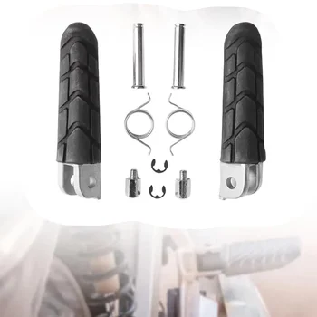 यामाहा MT03 FZ1 FZ6 FZR600 XJ600 YZF 1000 R1 XV1700 MT 03 FZ 1 6 FZR 600 XV 1700 मोटरसाइकिल फ्रंट फुटरेस्ट फुट पेग्स पेडल के लिए 10 best sales यामाहा FZR 1000 - №1