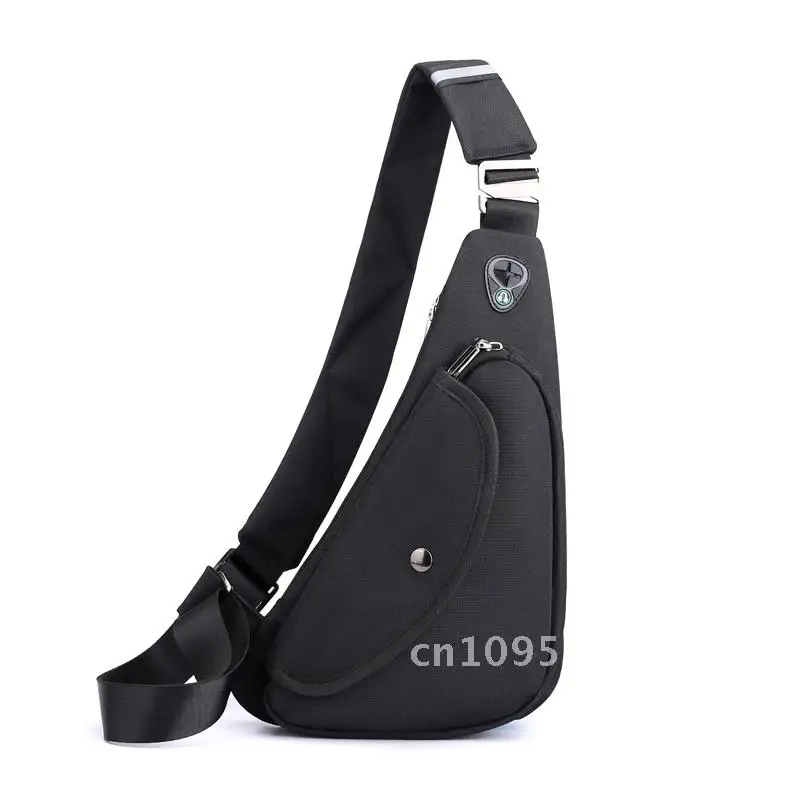 anti-theft chest bag male crossbody bag with earphone jack small bag bag bag shoulder outdoor one travel sports phone bag mobile