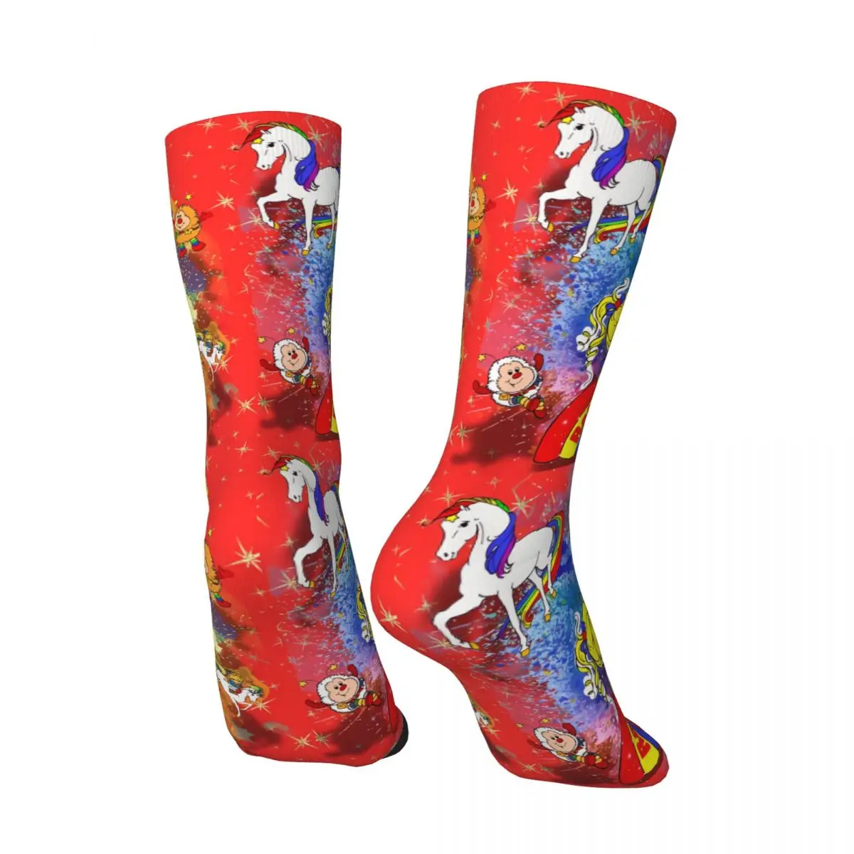 Rainbow Brite Socks Travel 3D Print Boy Girls Mid-calf Sock