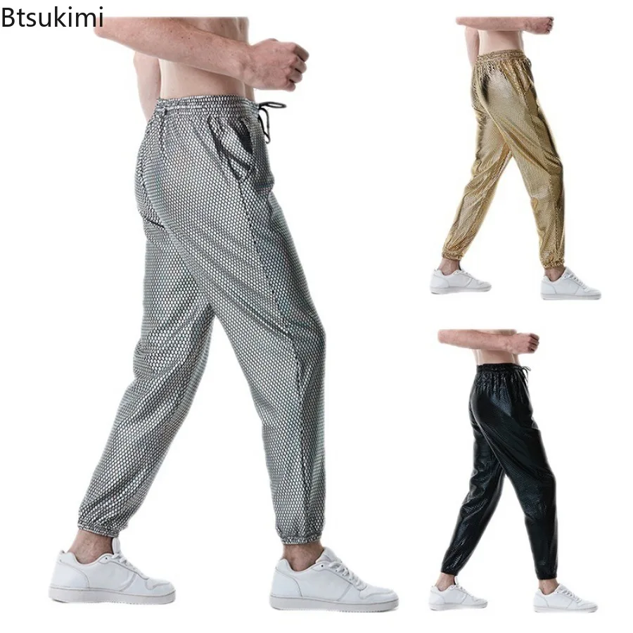 Pantalon Sarouel D.lique Brcorporelle pour Homme, Décontracté, FjTrend des Années 70, Chang, Boîte de Nuit, ix, Costumes de Scène, Streetwear Masculin, Pantalon de Survêtement, 2025