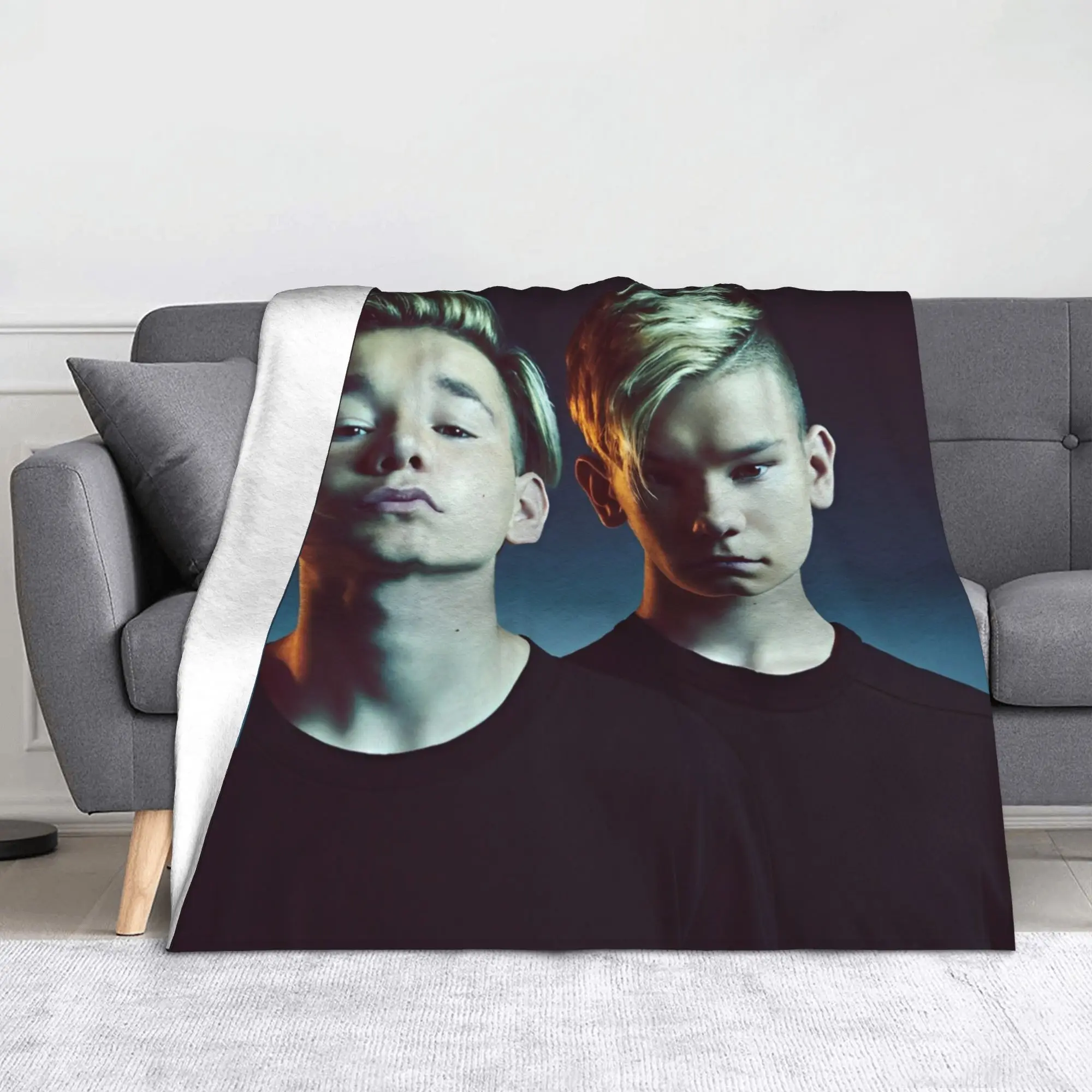 Marcus And Martinus Sweden Blanket Fleece Printed  Portable Warm Throw Blanket for Bed Couch Rug Piece