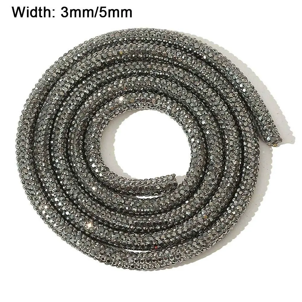 جولة سوار فستان الزفاف رباط الحذاء حجر الراين كامل حجر الراين الأنابيب حجر الراين حبل زجاج كريستال الحبل